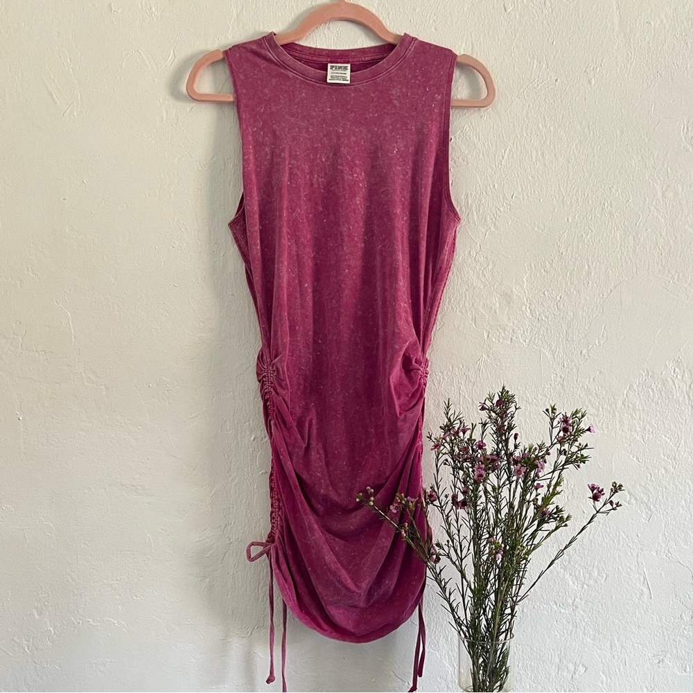 PINK Victoria's Secret Washed Raspberry Pink Tee
